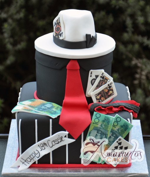 two tier gangster cake