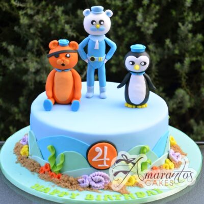 Base with Octonauts Characters - Amarantos Cakes Melbourne