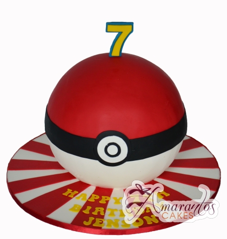 3d Pokemon Ball cake NC269