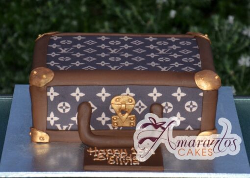LV Suitcase - Amarantos Cakes Melbourne