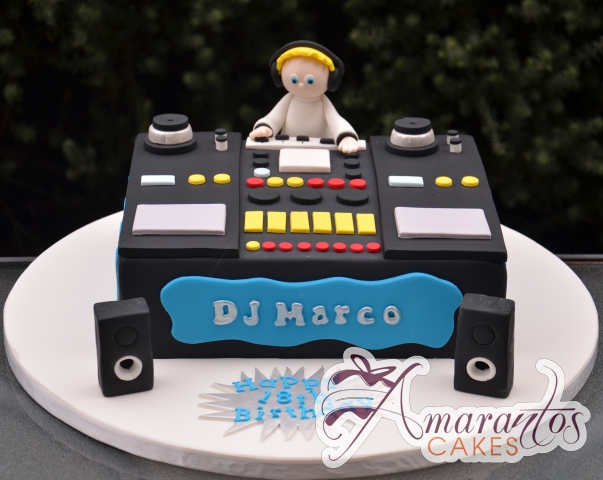 DJ 3D Cake - Amarantos Cakes Melbourne