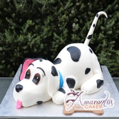 3D Dalmatian Dog Cake - Amarantos Cakes Melbourne