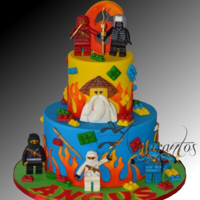 Two tier Ninjago Cake - NC316 - Amarantos Cakes