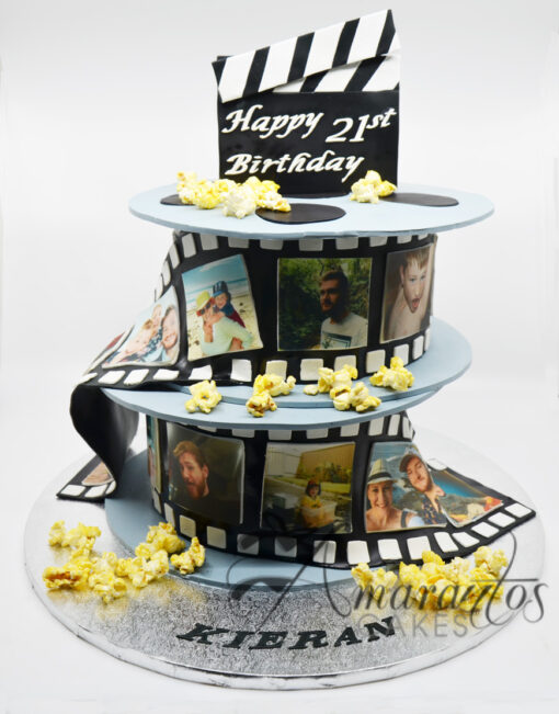 Two tier Film Reel Cake- NC333