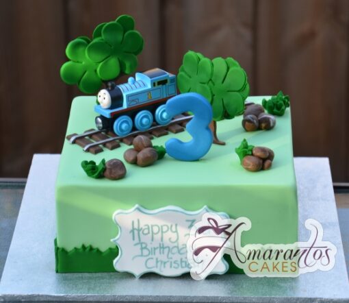 Thomas the Tank Engine 3D Cake - Amarantos Cakes Melbourne