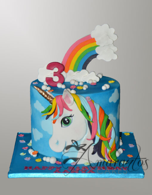 Unicorn Cake - NC381 - Amarantos Cakes Melbourne