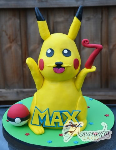 3D Pikachu Cake - Amarantos Celebration Cakes Melbourne