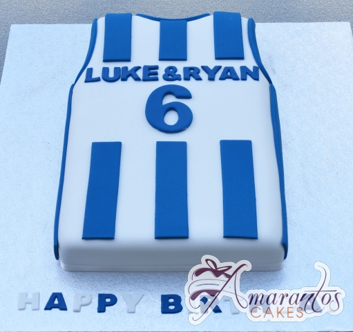 Football Jersey 3D Cake - Amarantos Designer Cakes Melbourne
