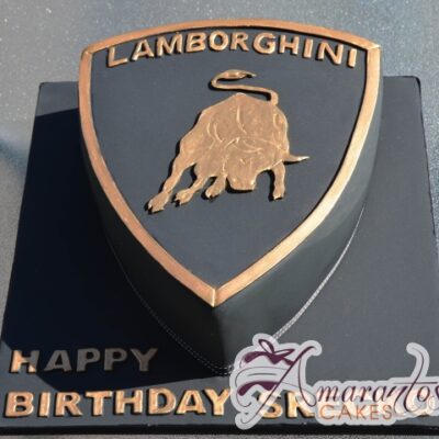 Lamborghini Badge Cake - Amarantos Birthday Cakes Melbourne