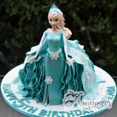 Elsa Doll Cake - Amarantos Designer Cakes Melbourne
