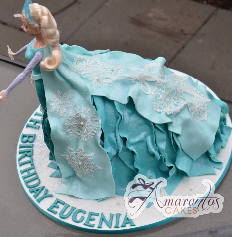 3D Elsa Cake - Amarantos Holiday Cakes Melbourne