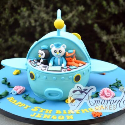 3D Octonauts Ship Cake - Amarantos Cakes Melbourne