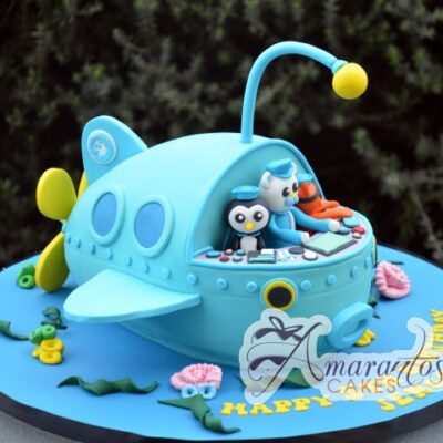 3D Octonauts Ship Cake - Amarantos Custom Design Cakes Melbourne
