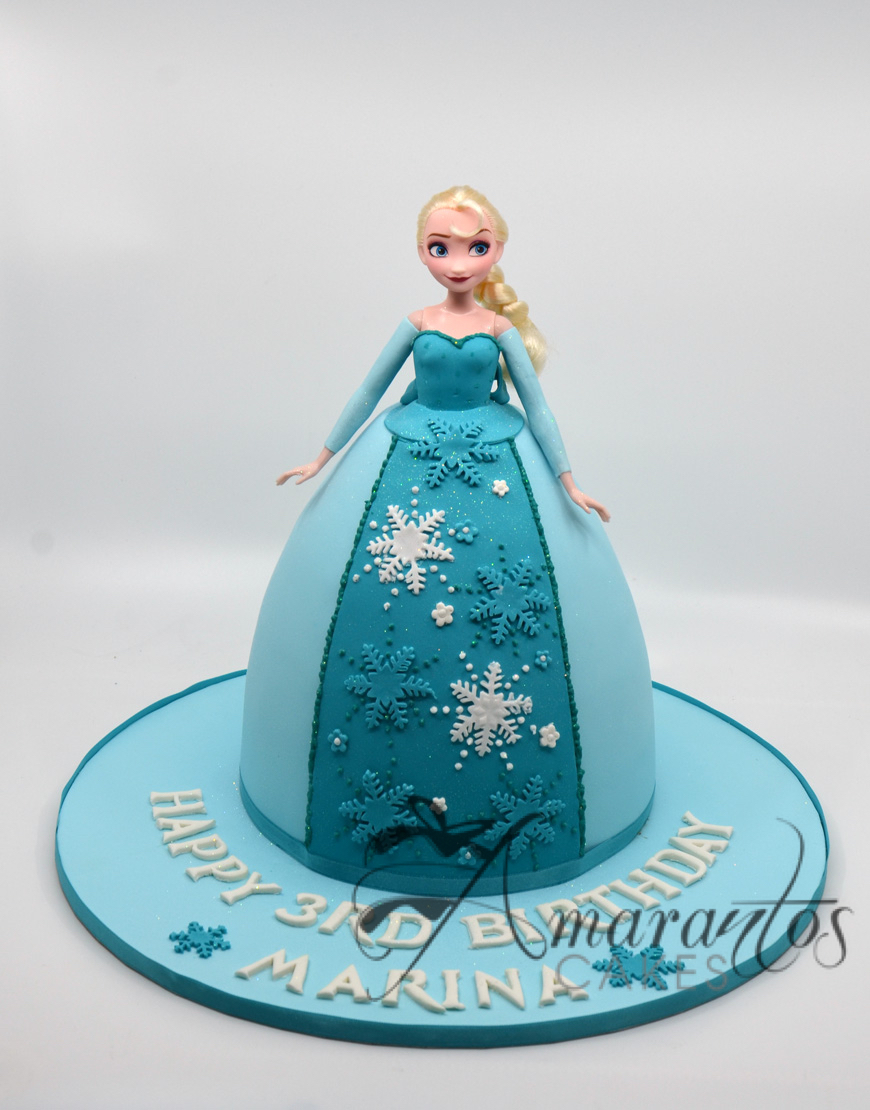 Elsa Frozen birthday cake - Amarantos Designer Cakes Melbourne