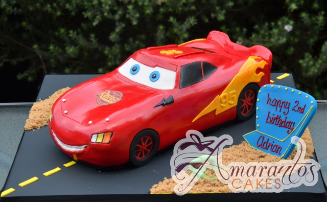 3D Lightning McQueen Cake - NC624 - Amarantos Novelty Cakes Melbourne