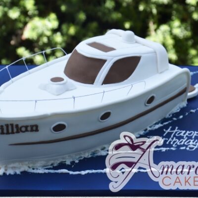 Speed Boat 3D - Amarantos Designer Cakes Melbourne