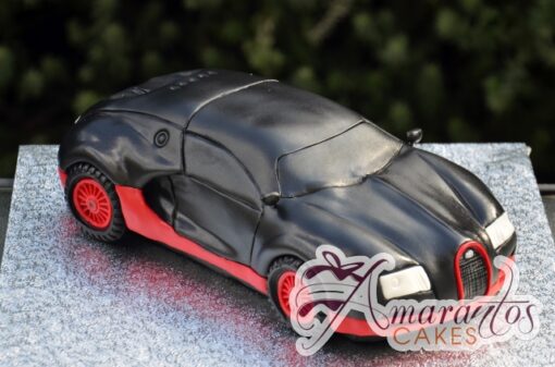 3D Bugatti Veyron Car Cake - Amarantos Custom Made Cakes Melbourne
