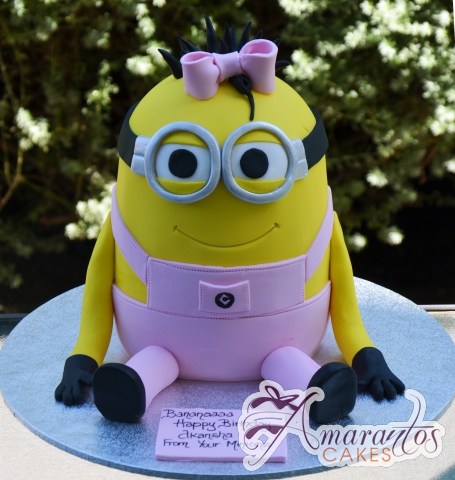 3D Minion Girl Cake - Amarantos Birthday Cake Melbourne