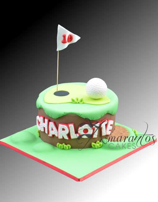 Golf Themed Cake - NC729 - Amarantos Cakes