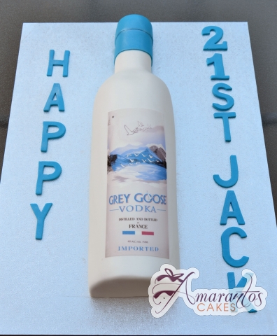 Grey goose Vodka Cake - Amarantos Designer Cakes Melbourne