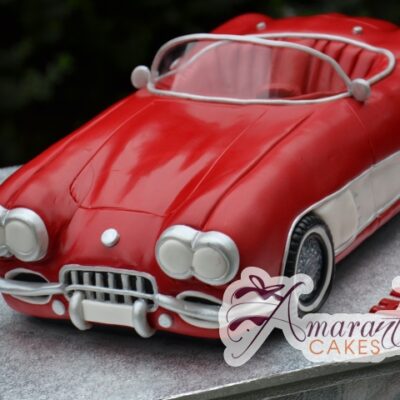 3D Corvette Cake Design - Melbourne Cakes Amarantos