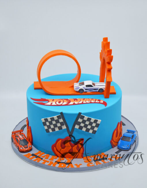 Hot Wheels Themed cake Amarantos Cakes Melbourne