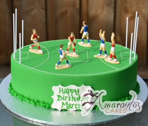 Footy Field AFL Cake - Amarantos Designer Cakes Melbourne