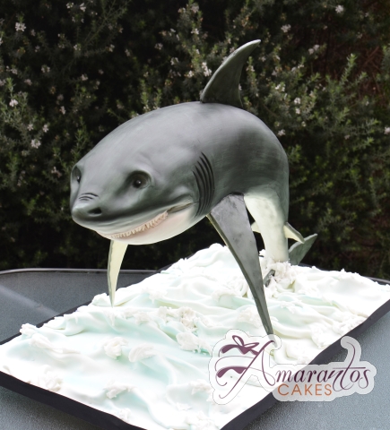3D Shark Cake - Amarantos Designer Cakes Melbourne