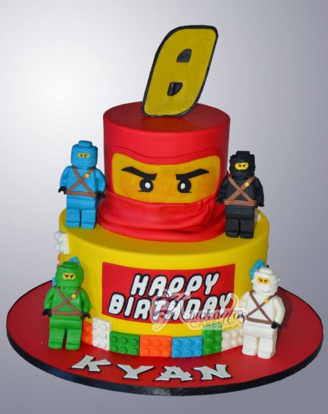 Two tier ninjago lego cake - NC96 -Amarantos Cakes