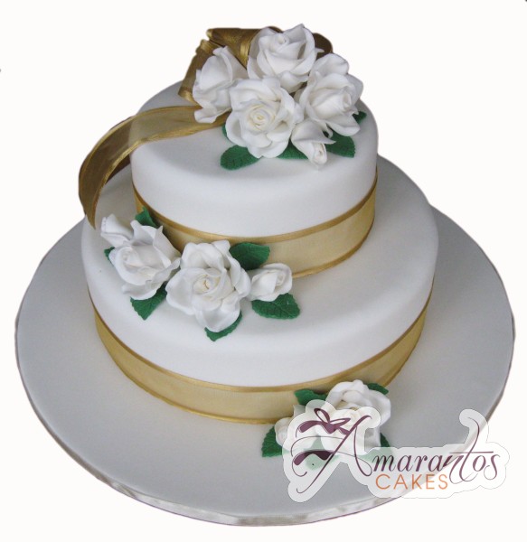 Two tier Cake - Amarantos Cakes Melbourne