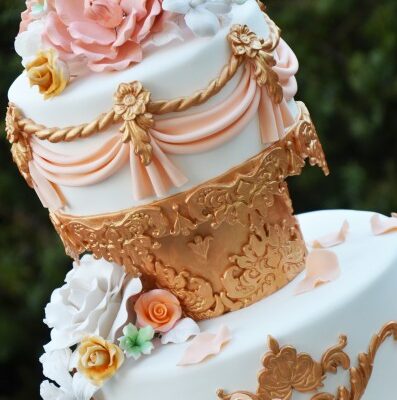 Three tier floral cake - Amarantos Designer Cakes Melbourne