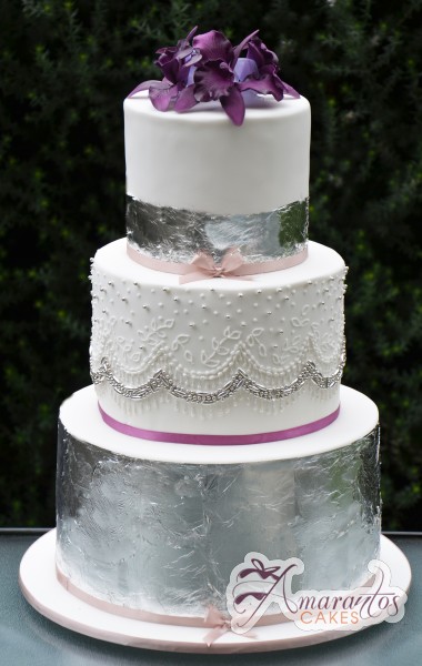 Six Tier Cake - WC20 - Amarantos Wedding Cakes Melbourne