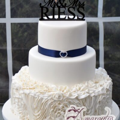 Three Tier Wedding Cake - Amarantos Designer Cakes Melbourne