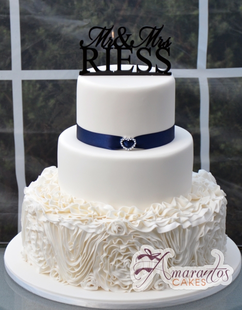 Three Tier Wedding Cake - Amarantos Designer Cakes Melbourne
