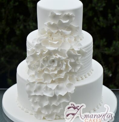 Three Tier Wedding Cake - Amarantos Custom Made Cakes Melbourne