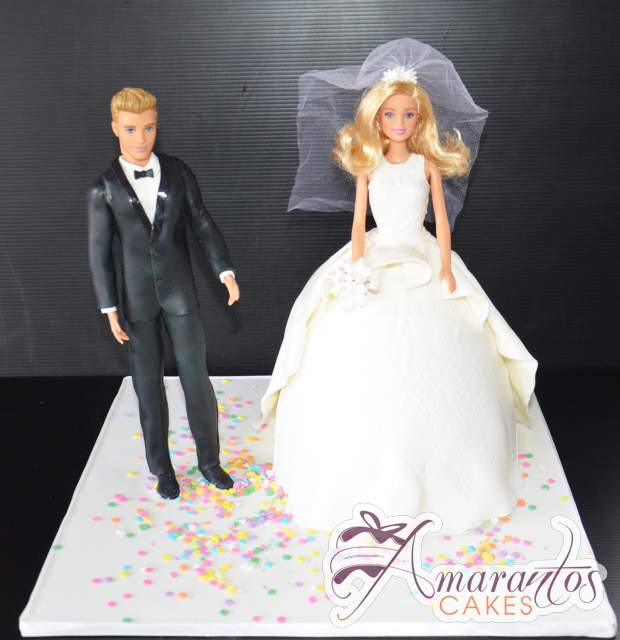 How to Make a Barbie Doll Cake in White Wedding Dress?| Barbi Bebek + Beyaz  Gelinlik Pastası - YouTube