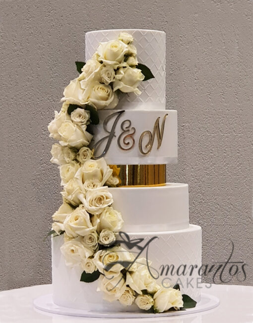 Six tier Wedding Cake - WC44