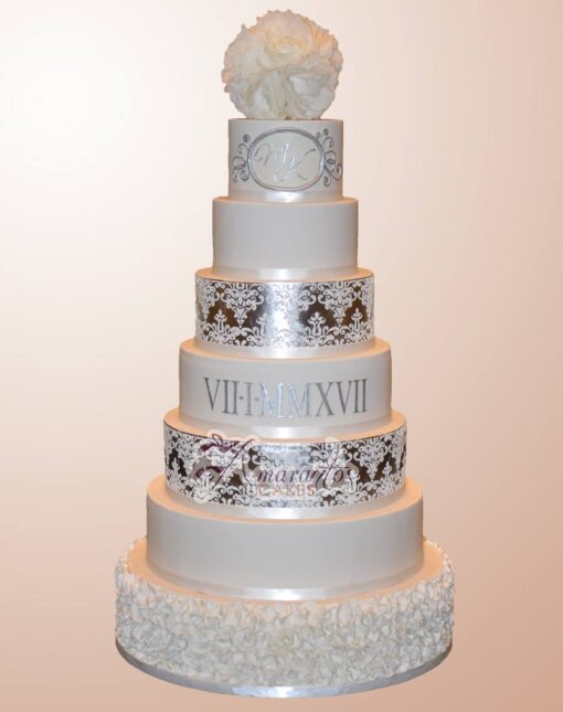 Seven tier wedding cake - WC54