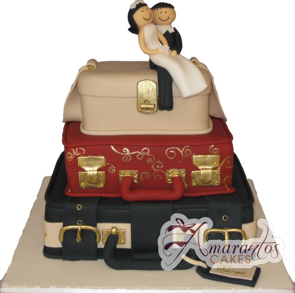 Three Tier Cake - WC75 - Amarantos Novelty Wedding Cakes Melbourne