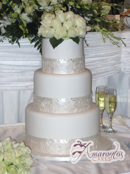 Six Tier Cake - Amarantos Wedding Cakes Melbourne