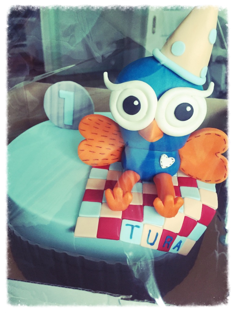 3D Owl Birthday cake - Amarantos Designer Cakes Melbourne